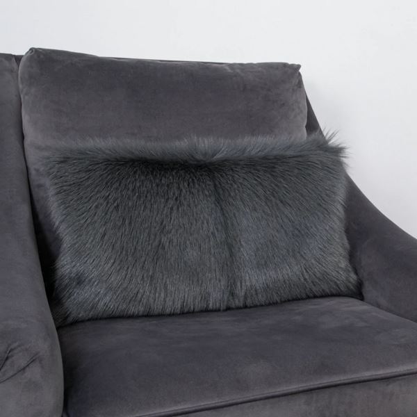 Florie Bolster Cushions - Smoke Grey